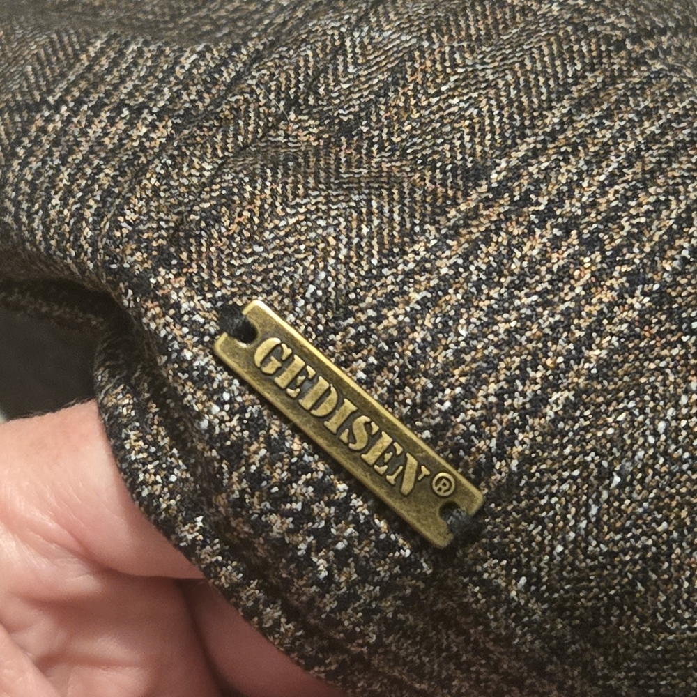 GENISEN Men's Classic 8 Panel Wool Blend Newsboy Snap Brim Collection Hat - Picture 5 of 5
